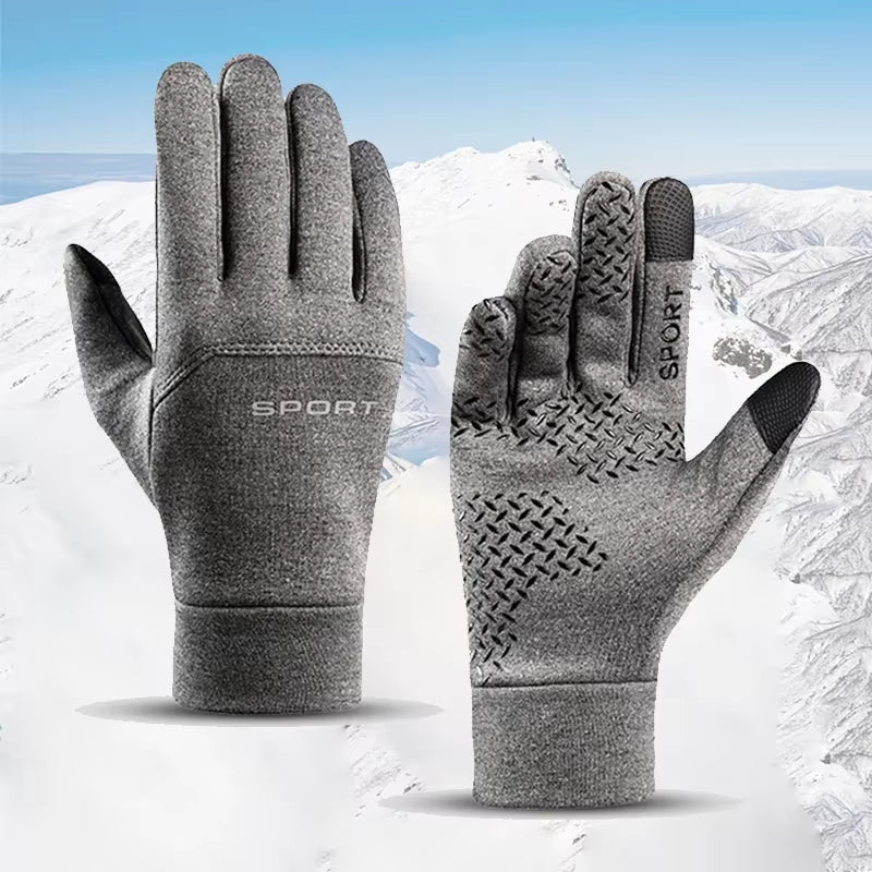 Winter Warm Gloves Touch Screen Windproof Cold-Proof Cycling Gloves, Men'S Women'S Running, Hiking Skiing Gloves