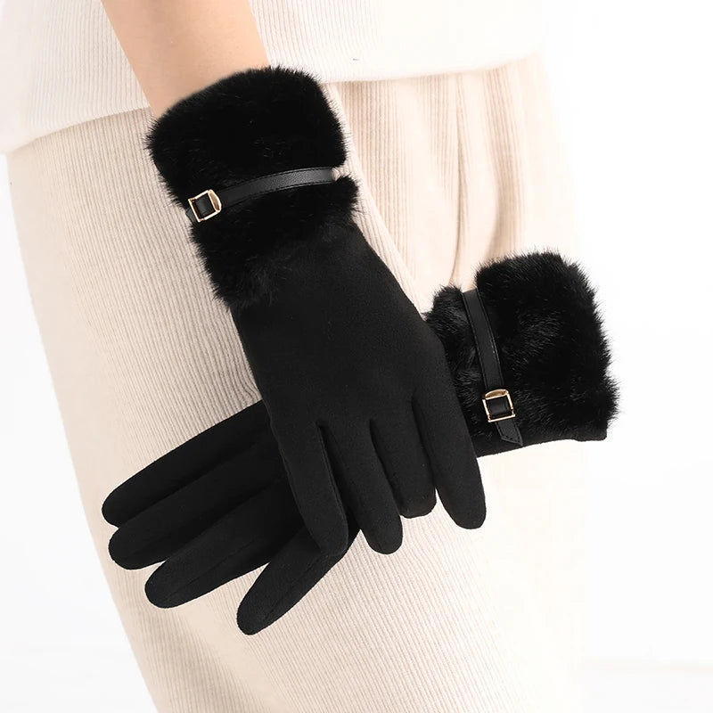 Women's Winter Gloves with Fleece Lining